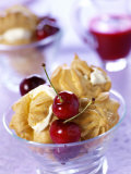 Cream Puff with Cherries