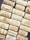 Lots of Different Wine Corks Lying Side by Side