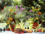 Summery Floral Decoration with Vine Tomatoes