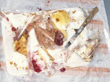 Paper Plate with Half-eaten Cake