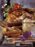 Fresh Baked Soft Pretzels  Jar of Cheese Spread