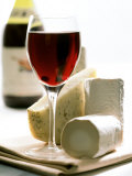 Cheese Still Life with Red Wine