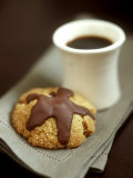 Coffee Sand Biscuits with Chocolate Icing