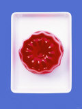 Turned-Out Raspberry Jelly on Rectangular Dish