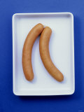 Two Frankfurters in Shallow Bowl