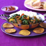 Lamb Curry with Spinach and Rice