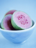 Halved Guavas in Bowl
