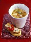 Fish Soup and Toast with Lemon Chicken