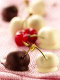 White and Dark Chocolate Cherries