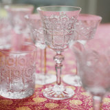 Various Empty Crystal Glasses