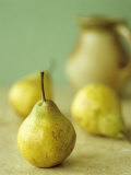 Three Pears  a Jug Behind