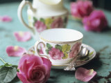 Rose-Patterned Tea Things