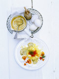 Eggs in Mustard Sauce with Potato Snow
