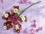Flower Formed from Daisies  Hyacinths and Goat Willow