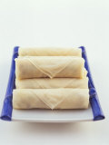 Raw Spring Rolls on a Platter