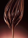 Melted Chocolate Running from a Whisk