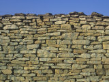Stone Wall Around Vineyard  Burgundy  France