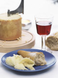 Tete de Moine with Baguette  Girolle and Wine