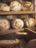 Bread on Shelves at a Baker's