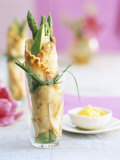Herb Crepes Filled with Green Asparagus
