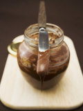 Chocolate Spread in Jar with Knife