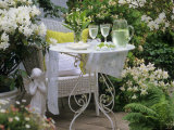 Meringues and Woodruff Punch on Romantic Garden Table