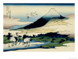 36 Views of Mount Fuji  no 14: Umegawa in Sagami Province