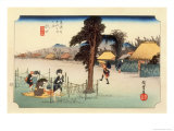 The 53 Stations of the Tokaido  Station 50: Minakuchi-juku  Shiga Prefecture
