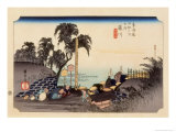 The 53 Stations of the Tokaido  Station 37: Fujikawa-shuku  Aichi Prefecture