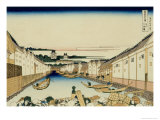 36 Views of Mount Fuji  no 31: Nihonbashi Bridge in Edo