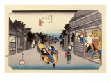 The 53 Stations of the Tokaido  Station 35: Goyu-shuku  Aichi Prefecture