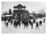 Ice Skating at Belle Isle  Detroit  Michigan