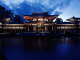 Evening View of Houou-Do Pavillion of Byodo-In Temple  Uji  Kyoto  Japan