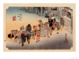 The 53 Stations of the Tokaido  Station 22: Fujieda-juku  Shizuoka Prefecture