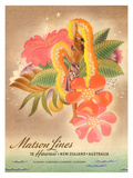 Matson Lines to Hawaii  Women with Lei