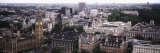 Aerial View of Big Ben  Houses of Westminster  London  England