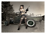 Hot Rod Pin-Up Girl