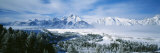 Snowcapped Mountains in Grand Teton National Park  Wyoming  USA