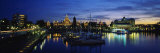 Parliament Building at Night  Vancouver Island  Victoria  British Columbia  Canada