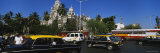 Traffic in Front of a Railroad Station in a City  Churchgate Station  Mumbai  Maharashtra  India