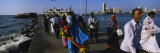 People Walking Towards  Haji Ali Dargah  Mumbai  Maharashtra  India