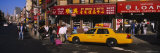 Yellow Taxi on the Road  Chinatown  Manhattan  New York City  New York  USA