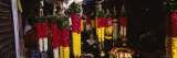 Garlands Hanging at a Market Stall  Pondicherry  India