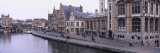 Buildings Along Leie River  Graslei  Ghent  Belgium