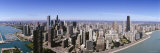 Aerial View of Lake Michigan  Lake Shore Drive  Chicago  Illinois  USA