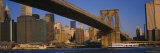 Brooklyn Bridge  East River  Manhattan  New York City  New York  USA