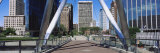 Pillars on a Bridge  Hartford  Connecticut  New England  USA