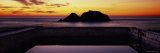 Silhouette of Islands in the Ocean  Sutro Baths  San Francisco  California  USA