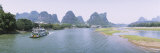 Tourboat in Lijiang River  Guilin  China