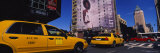 Yellow Taxies at the Road Intersection  Manhattan  New York City  New York  USA